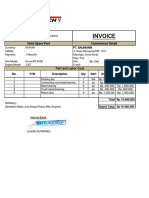 Invoice: Note Spare Part Custommer Detail