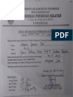 Contoh Surat Sehat untuk mengurus STR