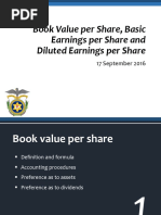 Book Value Per Share Basic Earnings Per