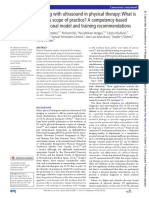 Imaging With Ultrasound in Physical Therapy: What Is The PT's Scope of Practice? A Competency-Based Educational Model and Training Recommendations