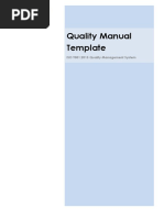 QMS Quality Manual Template