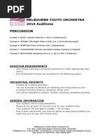 2014 Audition Excerpts MYO Percussion Timpani PDF