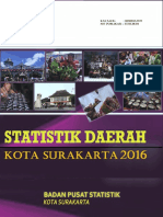 Statistik Daerah Kota Surakarta 2016 PDF