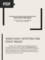 Legal Writing Issuespotting