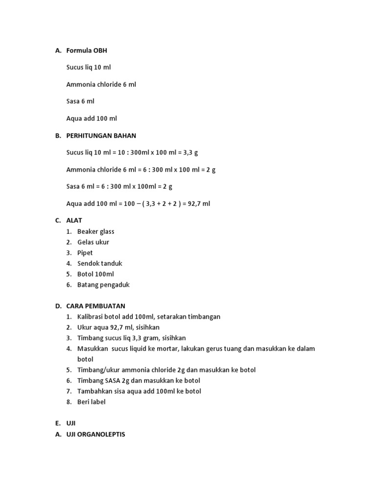 Formula OBH 1 | PDF