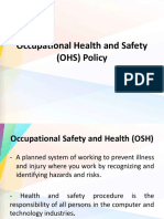 Occupational Health and Safety (OHS) Policy