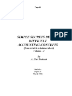 Simple Secrets Behind Difficult Accounting-Concepts: (From Scratch To Balance Sheet) Volume - 1 by A. Hari Prakash