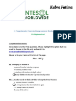 PG Dip - MCQ Assignment For Phase 1