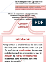 Modelo de ProgramaciÃ³n entera para la elecciÃ³n de alernativas 15 nov