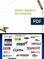 Academic Search Techniques