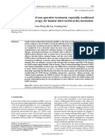 A Narrative Review of Non-Operative Treatment, Especially Traditional Chinese Medicine Therapy, For Lumbar Intervertebral Disc Herniation