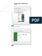 5 Primeros Pasos en PROJECT 2013