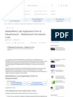 MarketMoni Loan Application Form & Requirement PDF