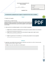 Teste 8º Ano Geografia