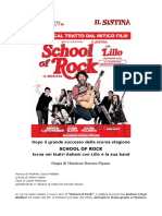 Comunicato Stampa SCHOOL of ROCK