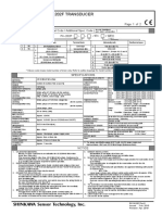 Fk-202F Transducer: Specifications