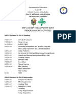 BSP and GSP Program of Activities