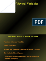 Calculus of Several Variabales