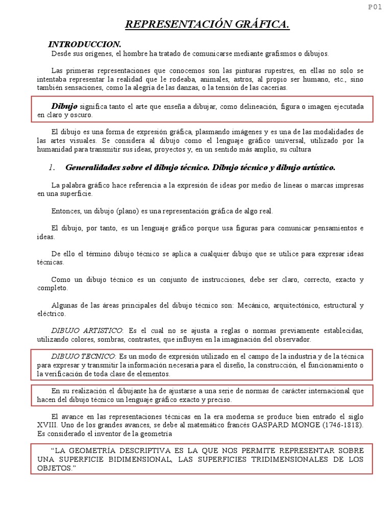 Representación Gráfica | PDF | Dibujo | Dibujo técnico