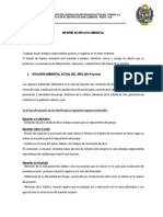 Informe de Impacto Ambiental: Proyecto: Amistad Del Grupo 3 en El Distrito de San Clemente - Pisco - Ica