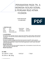 Presentasi Kasus Pasien Dengan Diagnosa Keperawatan Jiwa: Isolasi Sosial