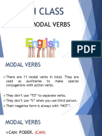 Ninth Class: Topic: Modal Verbs