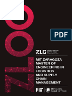 Mit Zaragoza Master of Engineering in Logistics and Supply Chain Management