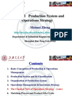 Chapter 1 Production System and Operations Strategy: Meimei Zheng