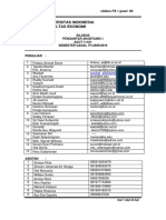 Universitas Indonesia Fakultas Ekonomi: Silabus Pengantar Akuntansi 1 ACCT 11101 SEMESTER GASAL TH 2009/2010