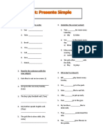 Add - S or - Es To The Verbs: 3. Underline The Correct Variant