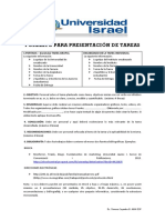 Formato presentación tareas