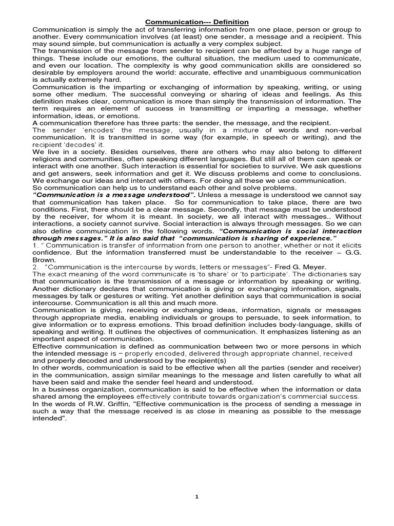 COMMUNICATION DEFINITION MEANING IN ENGLISH visual data 3