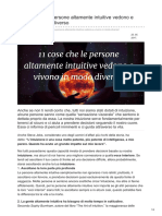 11 Cose Che Le Persone Altamente Intuitive Vedono e Vivono in Modo Diverso