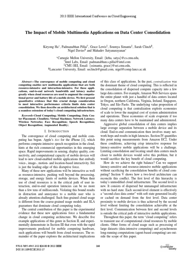 The Impact of Mobile Multimedia 2013 | PDF | Computer Vision | Cloud ...