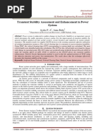 Transient Stability and Enhancement in Power System Research Paper PDF