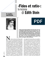 9a. M. Porta-E. STEIN & La Fides Et Ratio