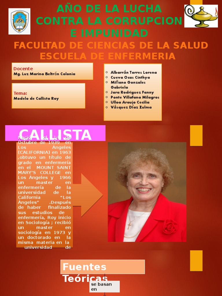 Modelo de Callista Roy | PDF | Enfermería | Ciencias del comportamiento