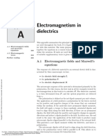 Appendix: Electromagnetism in Dielectrics