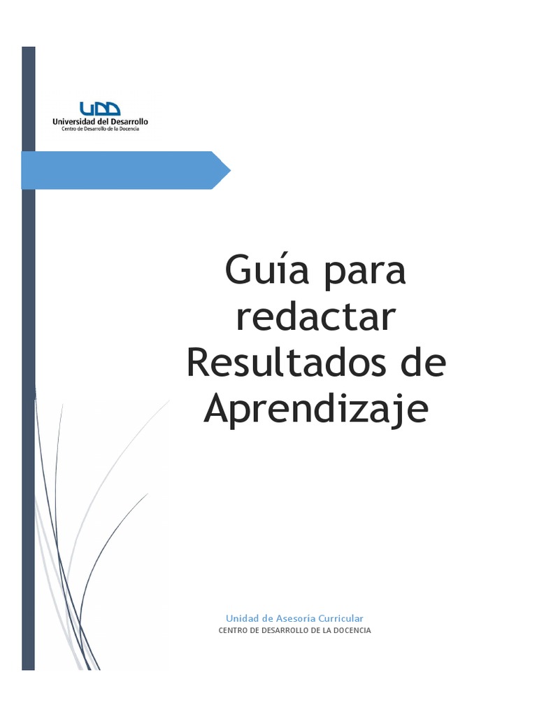 Guía para Redactar Resultados de Aprendizaje | PDF | Evaluación ...