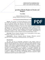 Transborder Cooperation of Border Regions in Ukraine and Hungary