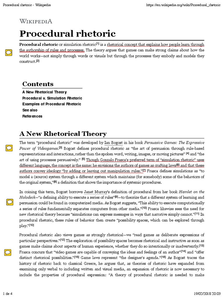 Procedural Rhetoric - Wiki | PDF | Communication