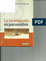 La Investigacion en Psicoanálisis - Pura Cancina