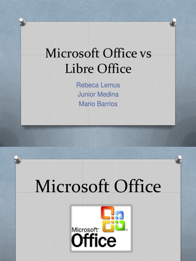 Comparativa: Microsoft Office vs LibreOffice | PDF | Informática