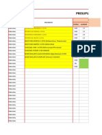 Presupuesto de Operación Propar-Marzo 2019