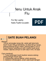 Menu Untuk Anak Flu