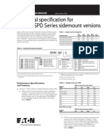Submittal Specification For 400 Ka SPD Series Sidemount Versions