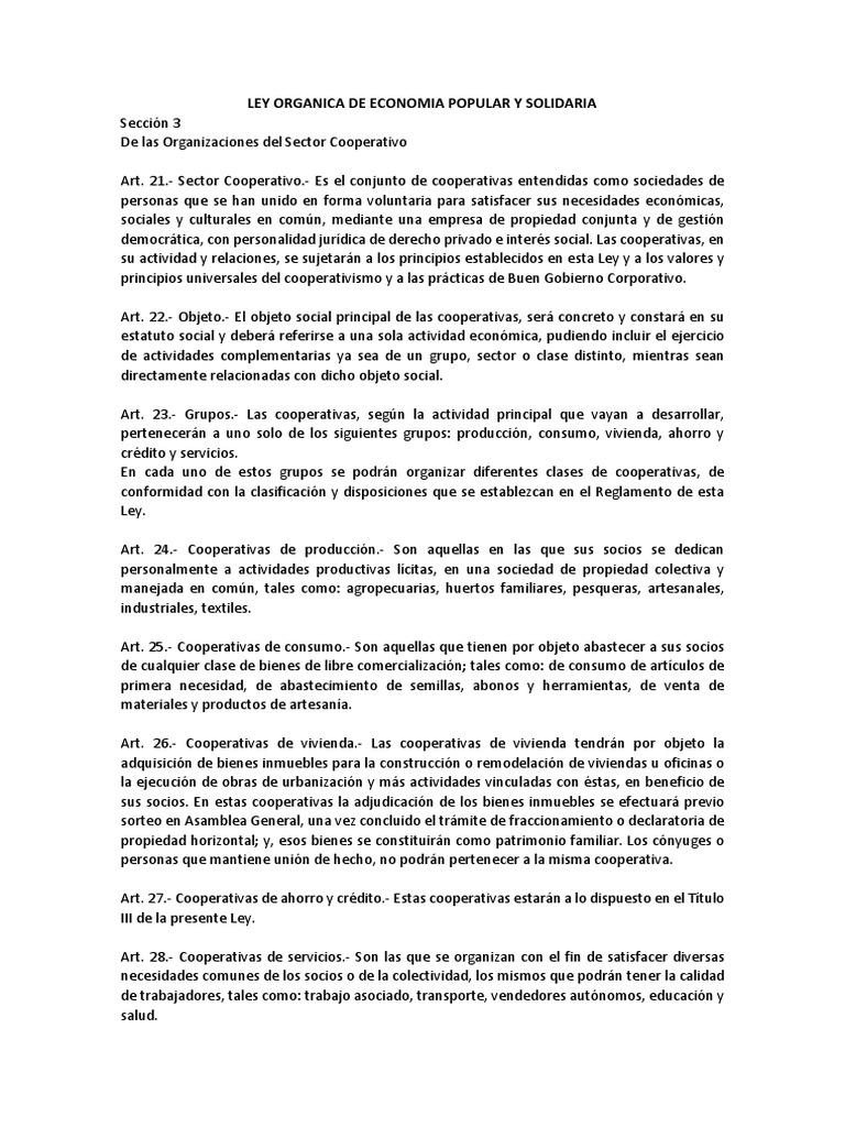 Estructura del Gobierno Cooperativo | PDF | Cooperativa | Sociedad de ...