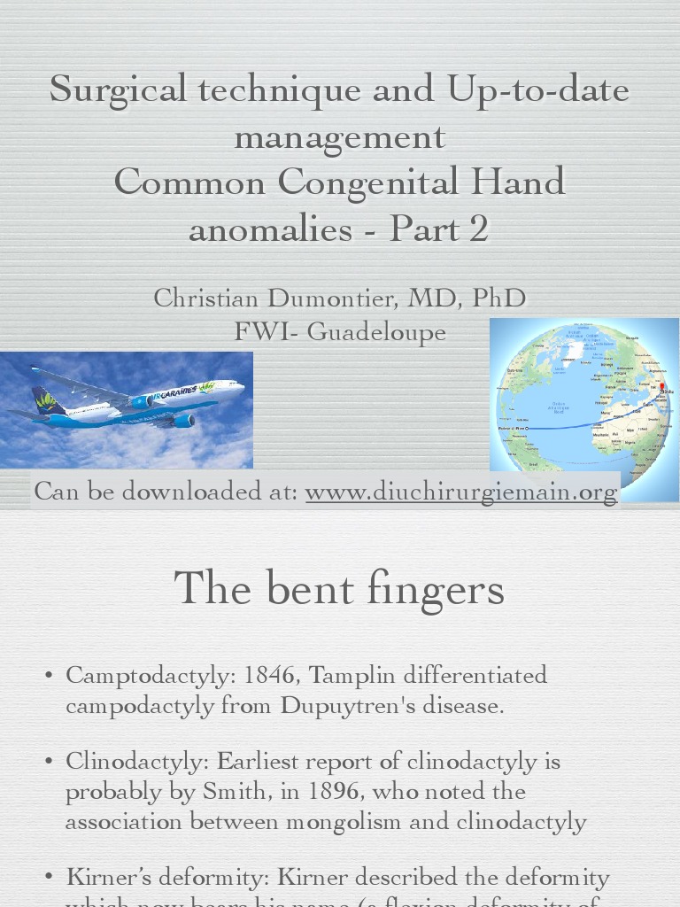 Surgical Technique and Up-To-Date Management Common Congenital Hand ...
