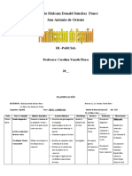 Planificación de Español para Primer Año de Educacion Comercial PDF