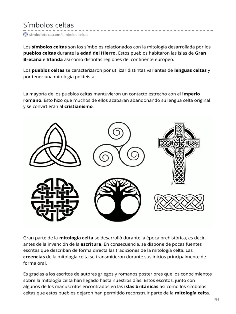 Símbolos Celtas | PDF | Mitología Celta | Celtas
